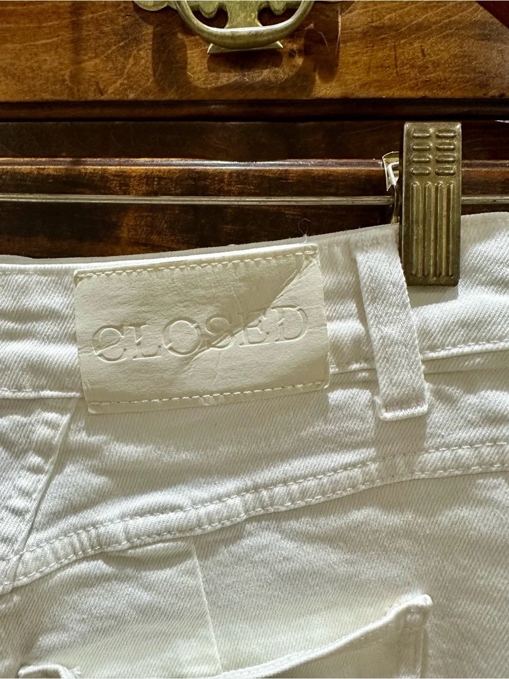 Jocy-X Closed Designer White High-Waist Denim Shorts